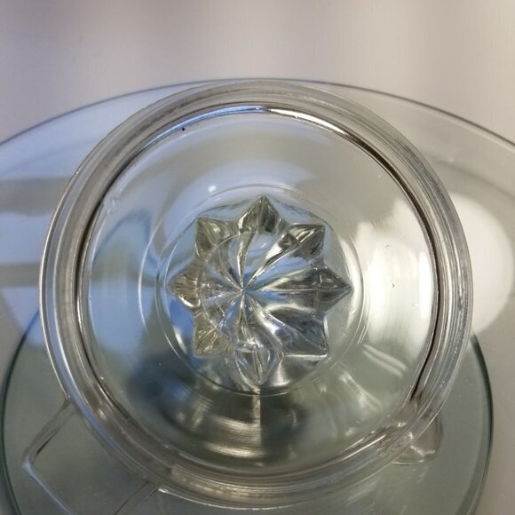 Vintage Juicer Reamer Small Clear Glass Flat Thumb Rest For Citrus Barware (L13) - Picture 9 of 12
